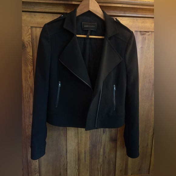 BCBG MAXAZRIA Blazer Rayon Blend ZipUp XS Women’s Like New Condition W/ Pockets - Picture 3 of 12